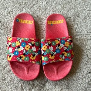 Little Girls Disney Minnie Mouse Sandals/Pool Slides